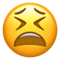 Tired Face emoji on Apple